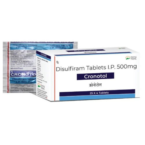 500 mg Cronotol 500 Disulfiram I.P. Tablets - Available in India