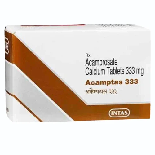 333 mg ACAMPTAS 333 ACAMPROSATE CALCIUM TABLETS - Available in India
