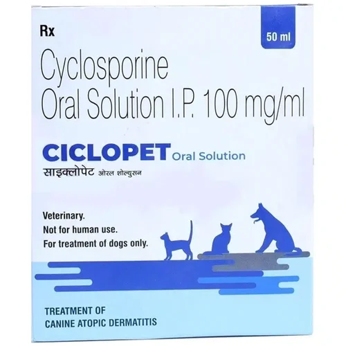 100 mg CICLOPET Cyclosporine I.P. Oral Solution - Available in India