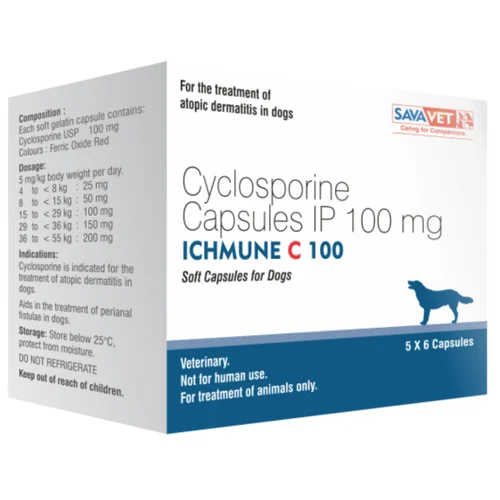 100 mg ICHMUNE C 100 Cyclosporine IP Capsules - Available in India