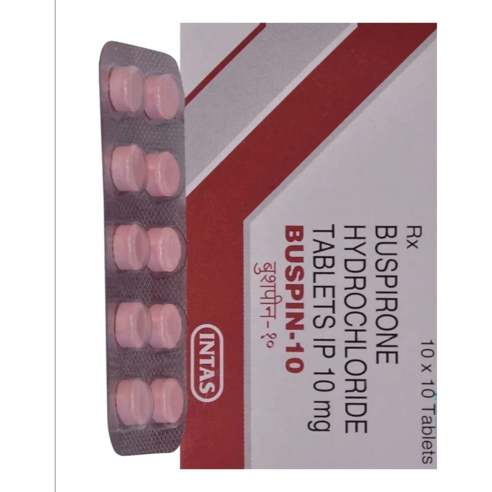 10 mg BUSPIN-10 BUSPIRONE HYDROCHLORIDE IP TABLETS - Available in India