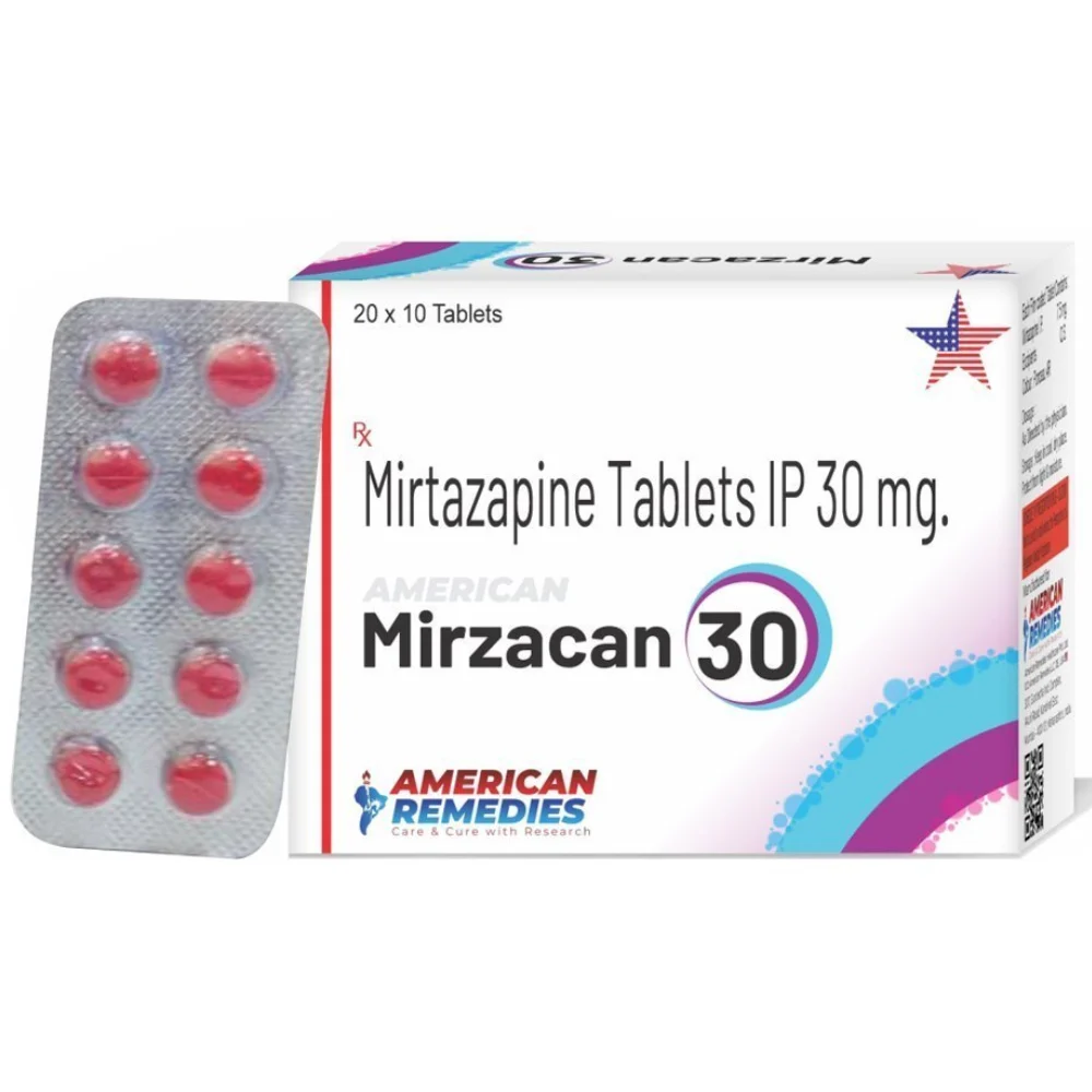 30 mg Mirzacan 30 Mirtazapine IP Tablets - Available in India