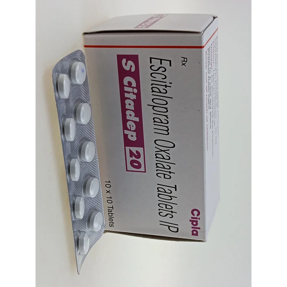 20 mg S Citadep 20 Escitalopram Oxalate IP Tablets - Available in India