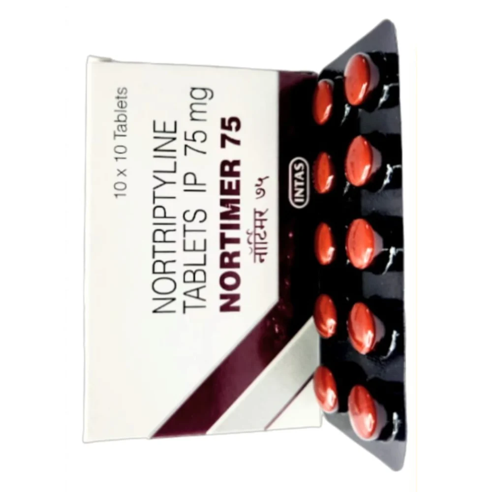 75 mg NORTIMER 75 NORTRIPTYLINE IP TABLETS - Available in India
