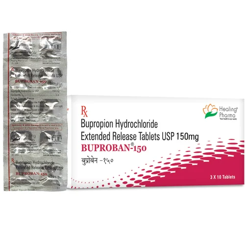 150 mg BUPROBAN-150 Bupropion Hydrochloride Extended Release USP Tablets - Available in India
