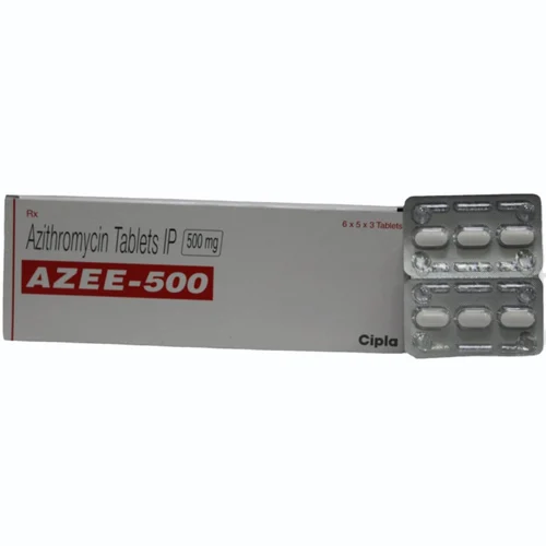 500 mg AZEE-500 Azithromycin IP Tablets - Available in India