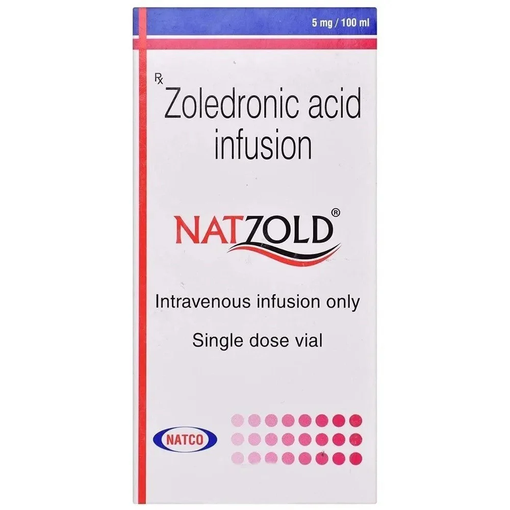 5 mg NATZOLD Zoledronic acid infusion - Available in India