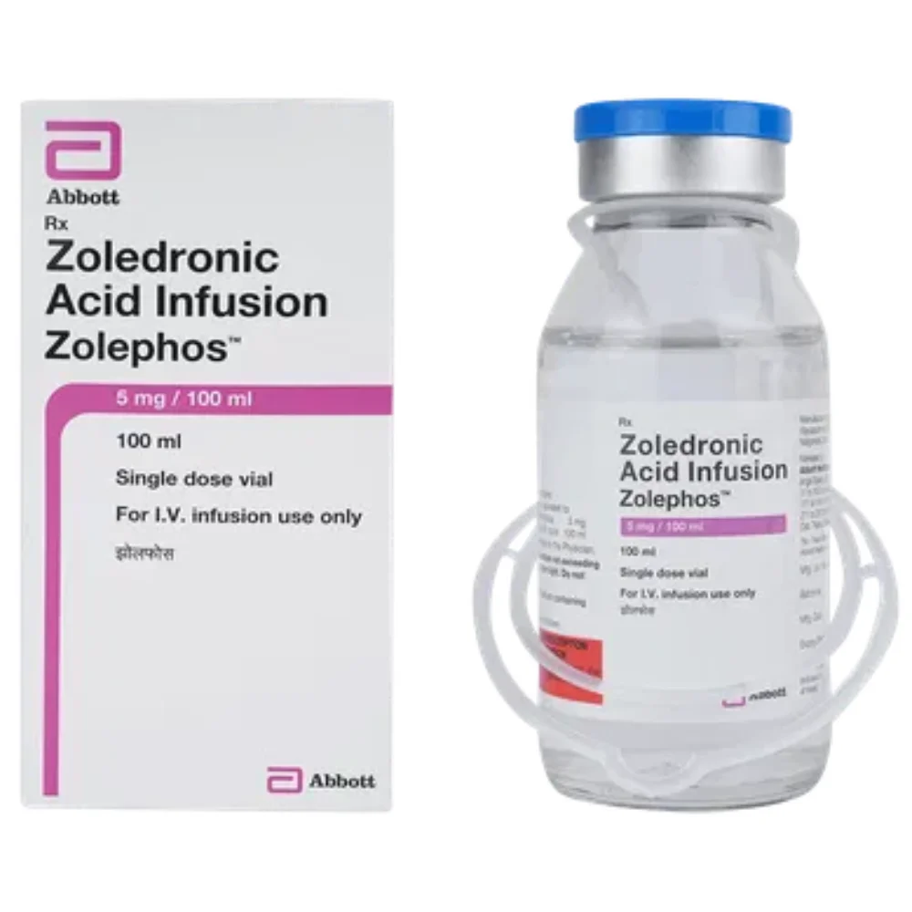 5 mg Zolephos Zoledronic Acid Infusion - Available in India