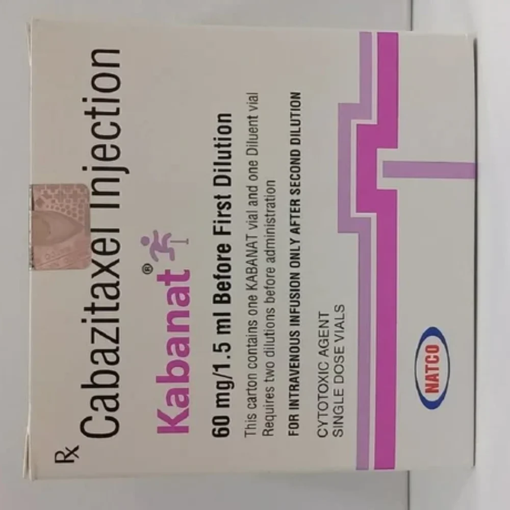 60 mg Kabanat Cabazitaxel Injection - Available in India