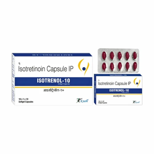 10 mg ISOTRENOL-10 Isotretinoin IP Capsules - Available in India