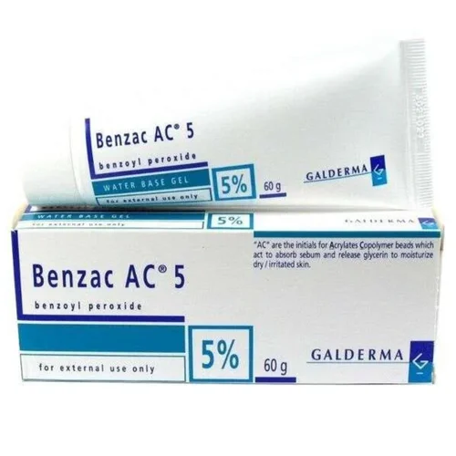 5% Benzac AC 5 benzoyl peroxide Gel - Available in India