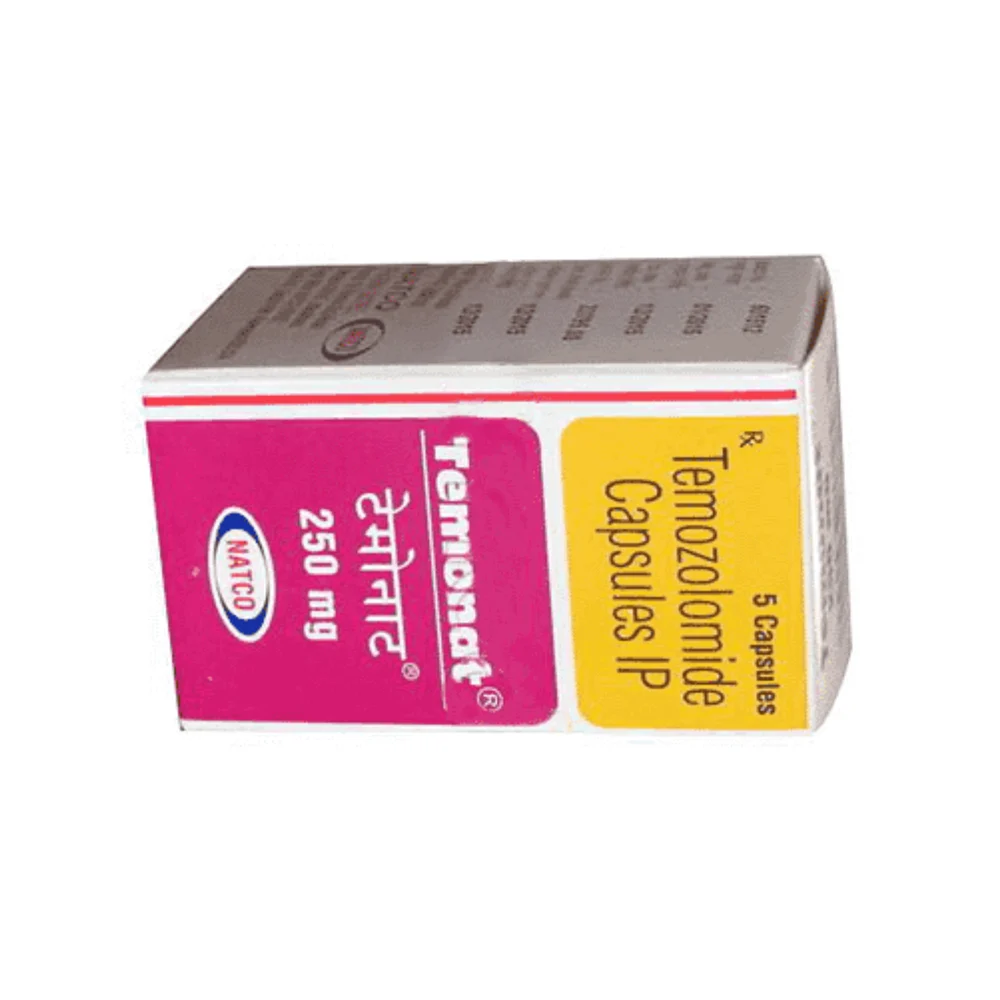 250 mg Temonat Temozolomide IP Capsules - Available in India