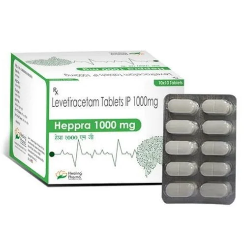 1000 mg Heppra Levetiracetam IP Tablets - Available in India