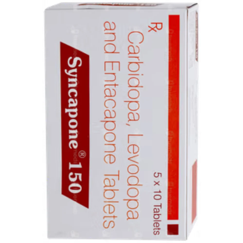 150 mg Syncapone 150 Carbidopa, Levodopa and Entacapone Tablets - Available in India