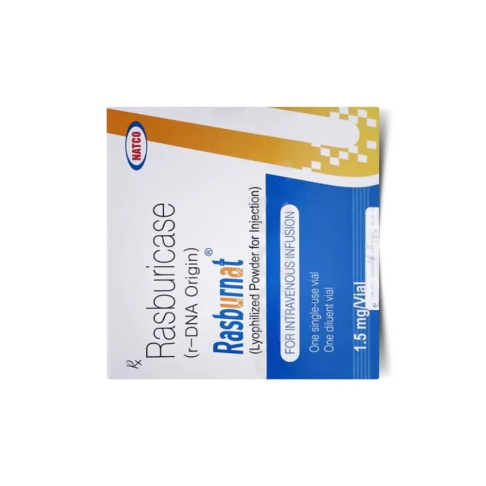 1.5 mg Rasburnat Rasburicase (r-DNA Origin) Injection - Available in India