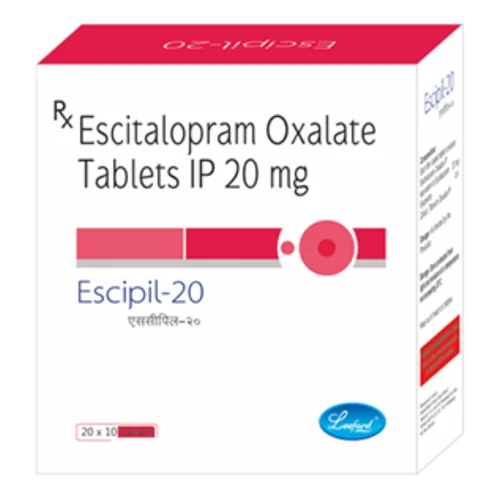 20 mg Escipil-20 Escitalopram Oxalate IP Tablets - Available in India