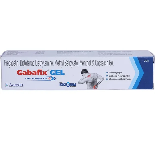 Gabafix Pregabalin, Diclofenac Diethylamine, Methyl Salicylate, Menthol & Capsaicin Gel - Available in India