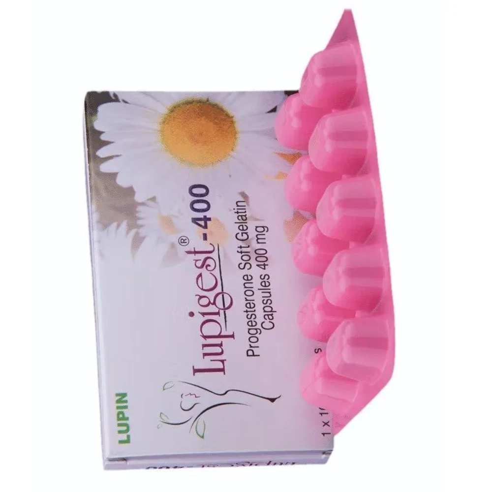 400 mg Lupigest-400 Progesterone Soft Gelatin Capsules - Available in India
