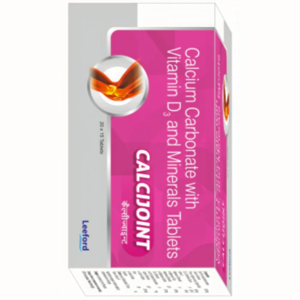 CALCIJOINT Calcium Carbonate with Vitamin D3 and Minerals Tablets - Available in India