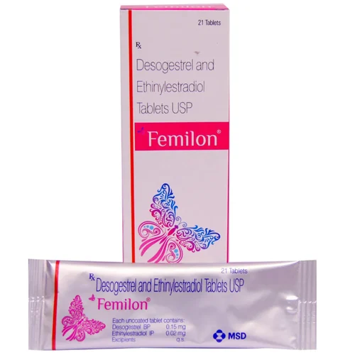 Femilon Desogestrel and Ethinylestradiol USP Tablets - Available in India