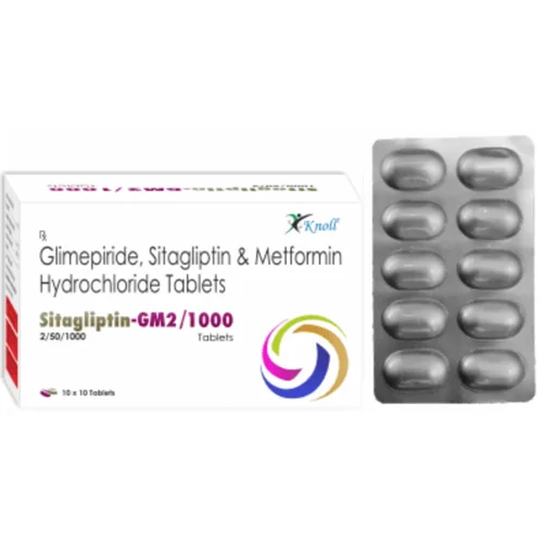 sitagliptin-GM2/1000 Glimepiride, Sitagliptin & Metformin Hydrochloride Tablets - Available in India
