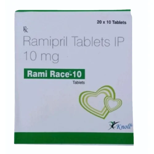 10 mg Rami Race-10 Ramipril IP Tablets - Available in India