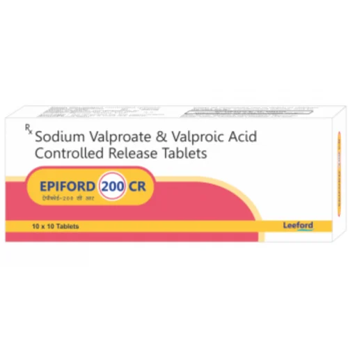 200 mg EPIFORD 200 CR Sodium Valproate & Valproic Acid Controlled Release Tablets - Available in India