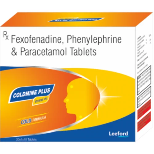 COLDMINE PLUS Fexofenadine, Phenylephrine Paracetamol Tablets - Available in India